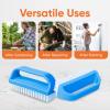 imageSuperio Nail Scrubber Brush Nail Brush for Cleaning Fingernails Hand and Toes Small Scrub Brush Hand Scrubber Fingernail Brush Cleaner with Handle Stiff Bristles 3 Pack3 Pack