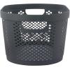 imageSuperio Perforated Plastic Laundry Basket 40 Liter Dotted Design Grey