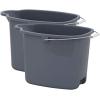 imageSuperio Plastic Bucket with Grip Handle 16 Liter Large Spout Cleaning Pail Grey Heavy Duty Bucket Home Floor Mopping Bath Car Wash Bowls for Camping FishingGray