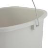 imageSuperio Plastic Bucket with Grip Handle 16 Liter Large Spout Cleaning Pail Grey Heavy Duty Bucket Home Floor Mopping Bath Car Wash Bowls for Camping FishingSoft Grey