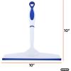 imageSuperio Rubber Squeegee 2 Pack Streak Free All Purpose Window Squeegee Comfort Grip Handle and Hanging Hook Red 10 Inch 2 PackBlue Grey