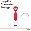 imageSuperio Rubber Squeegee 2 Pack Streak Free All Purpose Window Squeegee Comfort Grip Handle and Hanging Hook Red 10 Inch 2 PackBlue Red