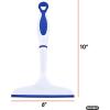 imageSuperio Rubber Squeegee 2 Pack Streak Free All Purpose Window Squeegee Comfort Grip Handle and Hanging Hook Red 10 Inch 2 PackBlue Red