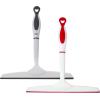imageSuperio Rubber Squeegee 2 Pack Streak Free All Purpose Window Squeegee Comfort Grip Handle and Hanging Hook Red 10 Inch 2 PackGrey Red