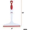 imageSuperio Rubber Squeegee 2 Pack Streak Free All Purpose Window Squeegee Comfort Grip Handle and Hanging Hook Red 10 Inch 2 PackRed