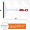 imageSuperio Rubber Squeegee 2 Pack Streak Free All Purpose Window Squeegee Comfort Grip Handle and Hanging Hook Red 10 Inch 2 PackRed