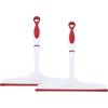 imageSuperio Rubber Squeegee 2 Pack Streak Free All Purpose Window Squeegee Comfort Grip Handle and Hanging Hook Red 10 Inch 2 PackRed