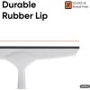 imageSuperio Rubber Squeegee Grey 10quot Streak Free All Purpose Window Squeegee Comfort Grip Handle and Hanging HookGray