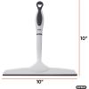 imageSuperio Rubber Squeegee Grey 10quot Streak Free All Purpose Window Squeegee Comfort Grip Handle and Hanging HookGray