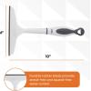 imageSuperio Rubber Squeegee Streak Free All Purpose Window Squeegee Comfort Grip Handle and Hanging Hook Grey 6 InchGray