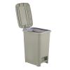 imageSuperio Slim Pedal Trash Can 16 Qt Soft Beige105 Gallon