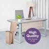 imageSuperio Slim Step On Trash Can Beige Waste Bin with Foot Pedal Lid 26 Liter Kitchen Under Desk Office Bedroom Bathroom 1 4 Gallon25 Gallon