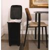 imageSuperio Slim Trash Can with Foot Pedal  105 Gallon StepOn Trash Can with Lid Large Plastic Garbage Can Trashcan for Bathroom Kitchen Office Bedroom Dorm Room Patio  BlackBlack