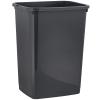 imageSuperio Small 25 Gallon Plastic Trash Can Waste Bin for Under Desk Office Bedroom Bathroom 10 Qt White Smoke1  Grey
