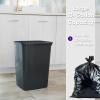 imageSuperio Small 25 Gallon Plastic Trash Can Waste Bin for Under Desk Office Bedroom Bathroom 10 Qt White Smoke1  Grey