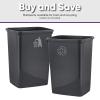 imageSuperio Small 25 Gallon Plastic Trash Can Waste Bin for Under Desk Office Bedroom Bathroom 10 Qt White Smoke1  Grey