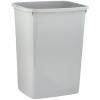 imageSuperio Small 25 Gallon Plastic Trash Can Waste Bin for Under Desk Office Bedroom Bathroom 10 Qt White Smoke1  Smoke