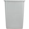 imageSuperio Small 25 Gallon Plastic Trash Can Waste Bin for Under Desk Office Bedroom Bathroom 10 Qt White Smoke4  Smoke