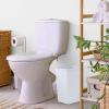 imageSuperio Small 25 Gallon Plastic Trash Can Waste Bin for Under Desk Office Bedroom Bathroom 10 Qt White Smoke4  Smoke