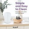 imageSuperio Small 25 Gallon Plastic Trash Can with Swing Top Lid Compact Slim Waste Bin for Under Desk Office Bedroom Bathroom Dorm Room 10 Qt Portable Garbage Can White125 Gallon