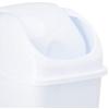imageSuperio Small 25 Gallon Plastic Trash Can with Swing Top Lid Compact Slim Waste Bin for Under Desk Office Bedroom Bathroom Dorm Room 10 Qt Portable Garbage Can White45 Gallon