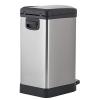 imageSuperio Stainless Steel 26 Gallon Garbage PailNarrow Small Trash Can with Lid for Bedroom Bathroom and Office
