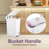 imageSuperio Superio Slim Pedal Trash Can 16 Qt White105 Gallon 2