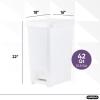 imageSuperio Superio Slim Pedal Trash Can 16 Qt White105 Gallon 2