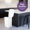 imageSuperio Superio Slim Pedal Trash Can 16 Qt White105 Gallon 2