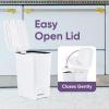 imageSuperio Superio Slim Pedal Trash Can 16 Qt White25