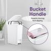 imageSuperio Superio Slim Pedal Trash Can 16 Qt White25 Gallon