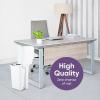 imageSuperio Superio Slim Pedal Trash Can 16 Qt White25 Gallon