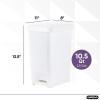 imageSuperio Superio Slim Pedal Trash Can 16 Qt White25 Gallon
