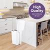 imageSuperio Superio Slim Pedal Trash Can 16 Qt White65 Gallon 2