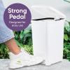 imageSuperio Superio Slim Pedal Trash Can 16 Qt White65 Gallon 2