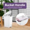 imageSuperio Superio Slim Pedal Trash Can 16 Qt White65 Gallon