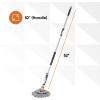 imageSuperio Twist Mop Self Wringing Mop with Scrubber Microfiber Mop for Hardwood Tile Laminate Floors GreyFull Mop