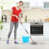 imageSuperio Twist Mop Self Wringing Mop with Scrubber Microfiber Mop for Hardwood Tile Laminate Floors GreyFull Mop