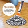 imageSuperio Twist Mop Self Wringing Mop with Scrubber Microfiber Mop for Hardwood Tile Laminate Floors GreyFull Mop