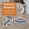 imageSuperio Twist Mop Self Wringing Mop with Scrubber Microfiber Mop for Hardwood Tile Laminate Floors GreyReplacement