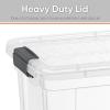 imageSuperio Under Bed Storage Containers with Wheels 3 Pack Flat Clear Storage Bin Stackable Large Storage Latch Box with Lids Store Cloths Bedding Linen For Under The Bed Garage Home875 Quart