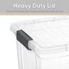 imageSuperio Under Bed Storage Containers with Wheels 3 Pack Flat Clear Storage Bin Stackable Large Storage Latch Box with Lids Store Cloths Bedding Linen For Under The Bed Garage Home44 Quart