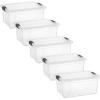 imageSuperio Under Bed Storage Containers with Wheels 3 Pack Flat Clear Storage Bin Stackable Large Storage Latch Box with Lids Store Cloths Bedding Linen For Under The Bed Garage Home11 Quart