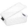 imageSuperio Under Bed Storage Containers with Wheels 3 Pack Flat Clear Storage Bin Stackable Large Storage Latch Box with Lids Store Cloths Bedding Linen For Under The Bed Garage Home16 Quart