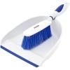 imageDustpan and Brush Set Hand Broom with Ergonomic Grip Handle  Rubber Edge for Easy Dirt Pickup Durable Material  Blue Hand Brush by SuperioBlue