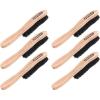 imageHat Brush Horsehair Felt Hat Cleaner Horse Hair Brush for Baseball Cap Cowboy Hats Shoes and Clothes Brush Soft Bristles Wooden Cleaning Brush Durable Dust and Lint Remover 6 Pack  Superio