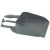 imageSuperio ClipOn Dustpan with Rubber Lip  10inch Wide Durable Plastic Dust Pan with Comfort Grip Handle Stepon Dustpan BlackGray
