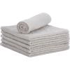imageSuperio Cotton Terry Washcloths Grey Towels 100 Cotton Cleaning Cloth 16quot Rags Wash Clothes for Body and Face Spa Towels Multi Purpose 24 12quotx12quot6