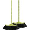 imageSuperio Design Broom Fancy Black and White Angle Broom Cute Splash Design Kitchen Broom with Safety Bumper 48quot Indoor and Outdoor Sweeping ToolPolka Dot Design