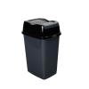 imageSuperio Garbage Can with Swing TopSplit Lid  Large Kitchen Trash Can with Lid  Durable Plastic Slim ampamp Sturdy Trash Bin  Fingerprint Resistant  13 Gallon  50 qt  50 L  BlackGrey